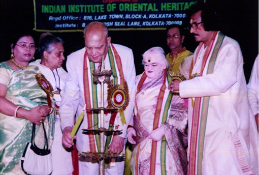 His Excellency Lt. Gen. (Retd.) Shri S. K. Sinha, Hon'ble Governor of Jammu and Kashmir, Inaugurating of the Conference by lighting lamps