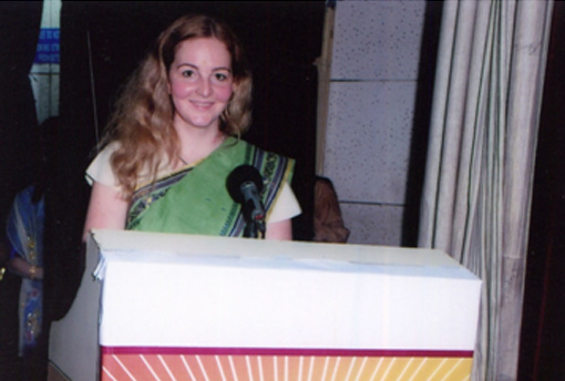 Ms. Barbara Delegate of Germany Delivering Lecture