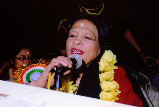 Prof. Dr. Susama Kulshrestha, Vice-Chancellor, Jagannath Sanskrit University, Puri, Delivering her speech