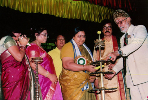 Smt. Panabaka Lakshmi, Hon'ble Minister of State for Health and Family Welfare, Govt. of India, Inaugurated the Conference by lighting lamps