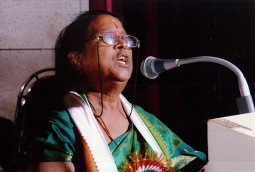 Dr. N. Padmini of Chennai, delivering her Speech.
